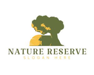 Nature House Scenery logo design