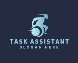 Wheelchair Disability Treatment logo design