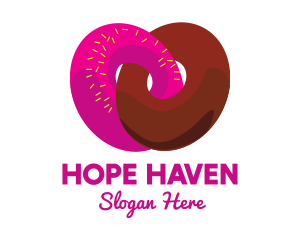 Interlocked Sweet Donuts Logo