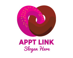 Interlocked Sweet Donuts logo design