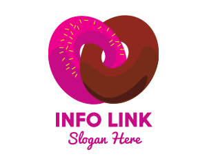 Interlocked Sweet Donuts logo design