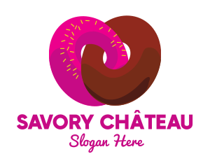 Interlocked Sweet Donuts logo design