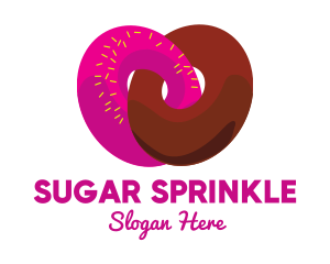 Interlocked Sweet Donuts logo design