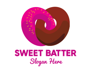 Interlocked Sweet Donuts logo design