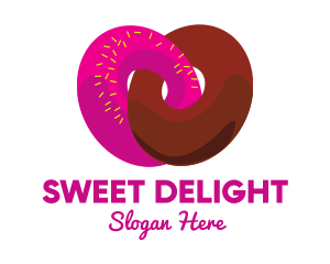 Interlocked Sweet Donuts logo design