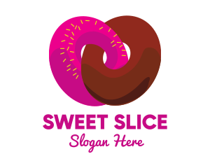 Interlocked Sweet Donuts logo design