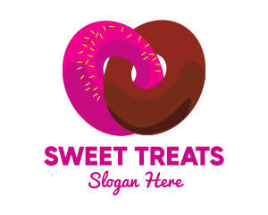 Interlocked Sweet Donuts logo design