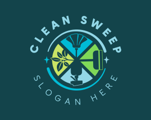 Cleaner Cleaning Tools logo design