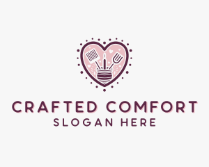 Heart Pastry Baking logo design