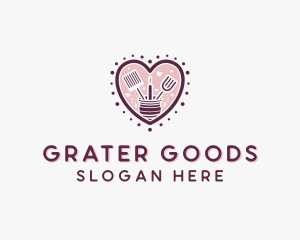 Heart Pastry Baking logo design