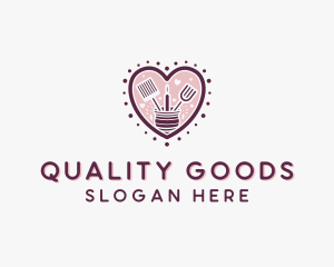 Heart Pastry Baking logo design