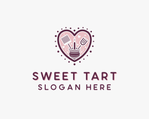 Heart Pastry Baking logo design