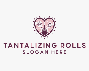 Heart Pastry Baking logo design