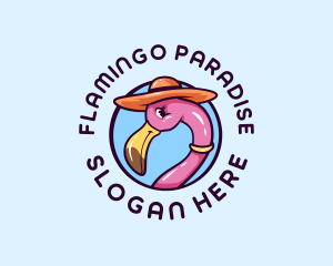 Flamingo Bird Hat  logo