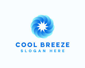 HVAC Fan Cooling logo design