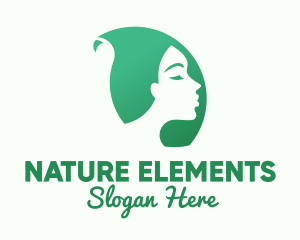 Natural Woman Leaf logo design