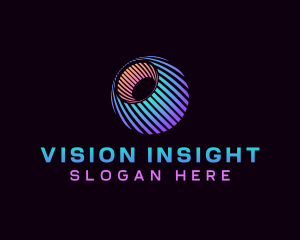 Digital Eye Vision Sphere logo design