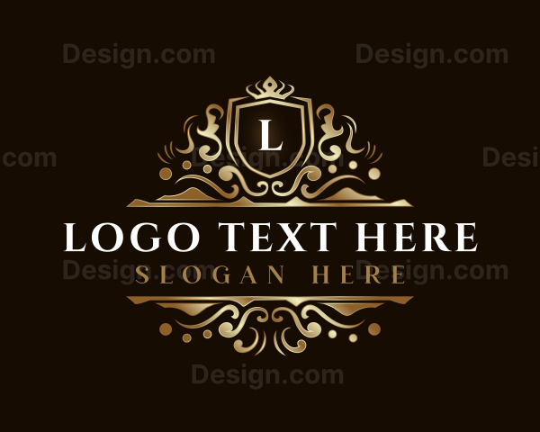 Luxury Shield Crown Logo