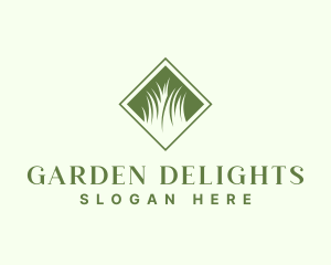 Green Garden Grass logo design