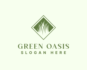 Green Garden Grass logo design