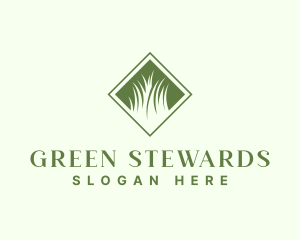 Green Garden Grass logo design