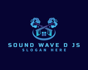 Wave Splash Pressure Wash logo design