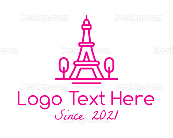 Eiffel Tower Landmark Logo