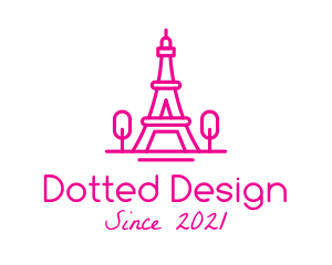 Eiffel Tower Landmark  logo design