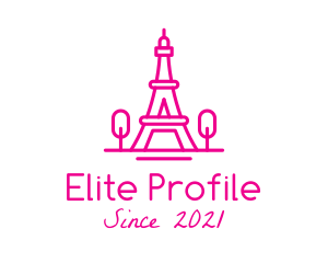 Eiffel Tower Landmark  logo design