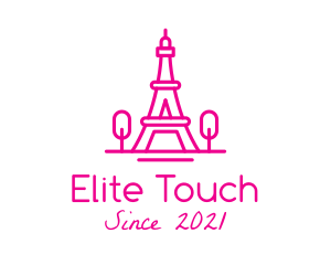 Eiffel Tower Landmark  logo design