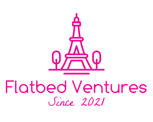 Eiffel Tower Landmark  logo design