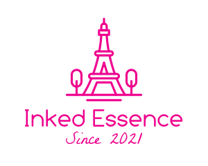 Eiffel Tower Landmark  logo design