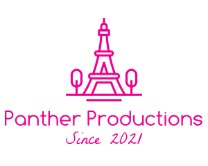 Eiffel Tower Landmark  logo design