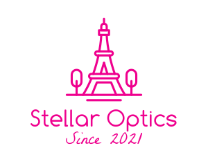 Eiffel Tower Landmark  logo design