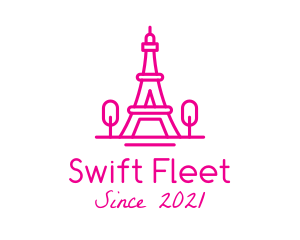 Eiffel Tower Landmark  logo design