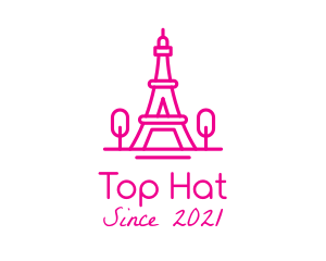 Eiffel Tower Landmark  logo design