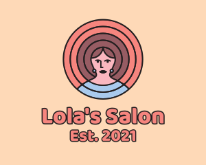 Girl Hair Salon  logo design