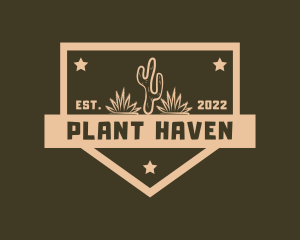 Western Cactus Plants logo design