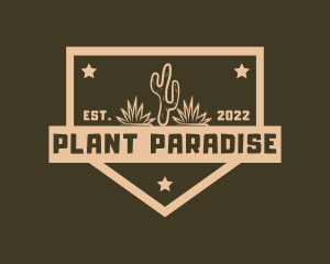 Western Cactus Plants logo design