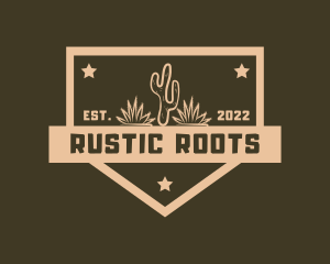 Western Cactus Plants logo design