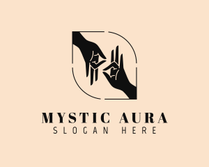 Mystical Hand Gesture logo design