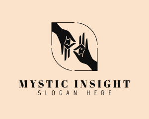 Mystical Hand Gesture logo design