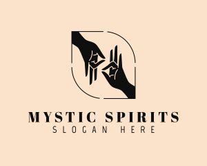 Mystical Hand Gesture logo design