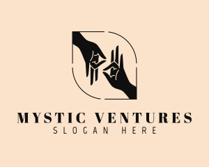 Mystical Hand Gesture logo design