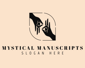 Mystical Hand Gesture logo design