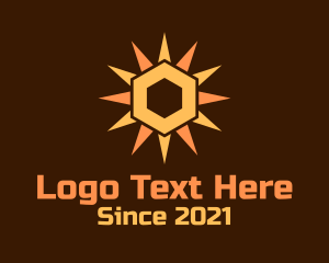 Hexagon Solar Sun logo