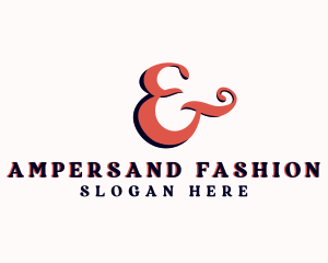 Fancy Swirl Ampersand logo design