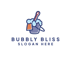 Cleaning Bucket Janitorial logo design