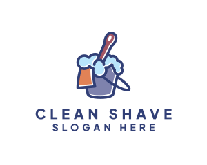 Cleaning Bucket Janitorial logo design