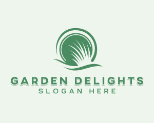 Grass Lawn Garden logo design